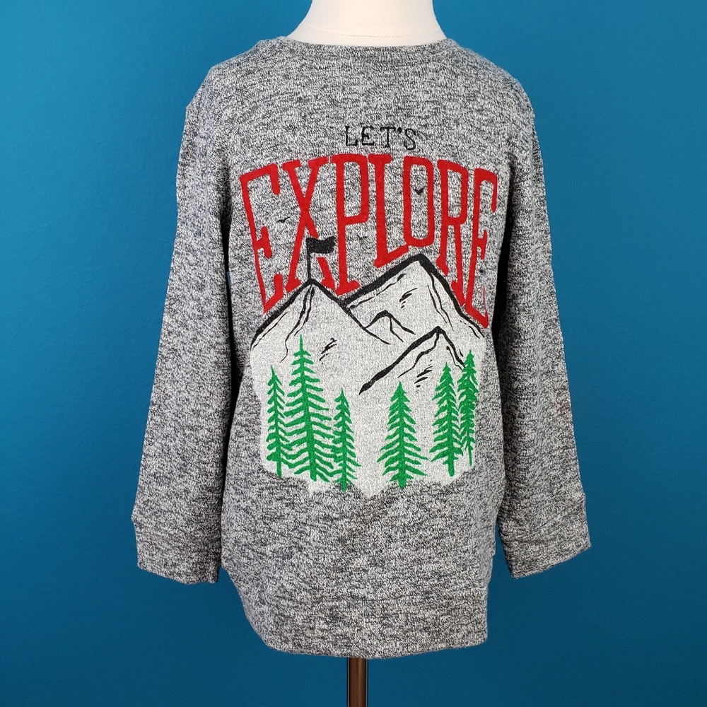 🆕️🎈😊 EPIC THREADS "Explore" Gray Heather Shirt // (CHILD // (NWT)
